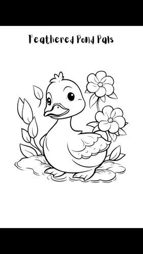 Quack-tastic Colors: Duck Coloring Book - 50 Pages of Feathered Fun!