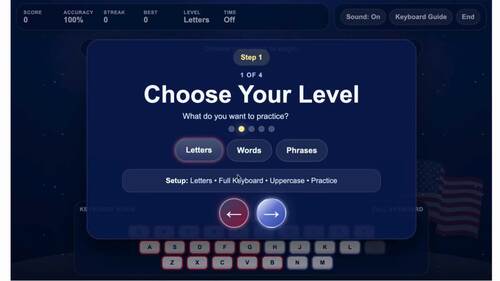 USA 250 Typing Game | Fireworks Keyboarding Practice Digital | TPT