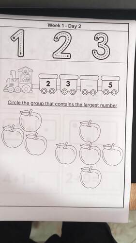 Grade 1 Math Worksheets | Week 1 Morning Work Packet | Counting, Addition,Shapes