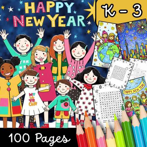 New Year 2026 Word Search Activities January Back From Winter Break ...