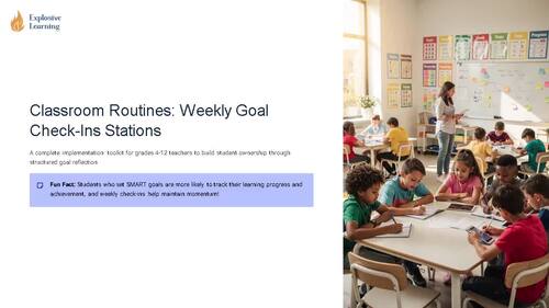 Classroom Routines Weekly Goal Check Ins Stations complete implementation