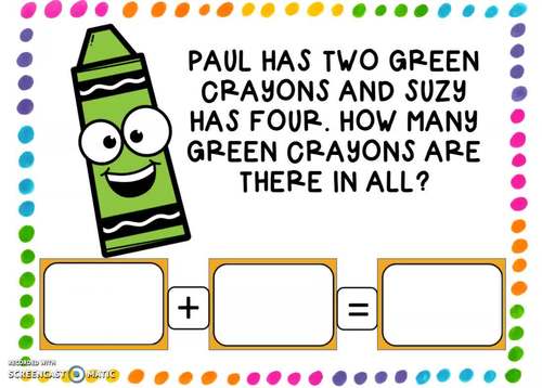 Addition Word Problems Boom Cards™ Distance Learning Math
