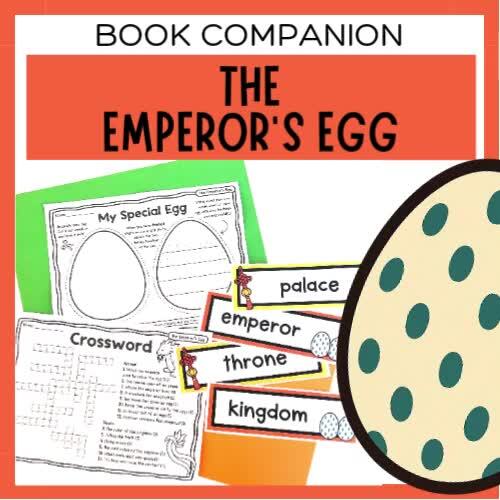 The Emperor’s Egg Book Companion Activities & Worksheets | Book Week ...