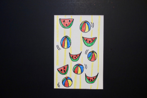 Preview of Let's Draw Watermelons and Beach Balls!