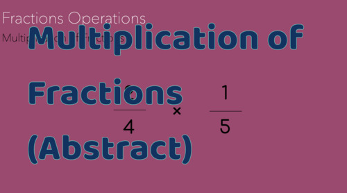 Preview of Montessori Fractions Multiplication (Abstract) Presentation