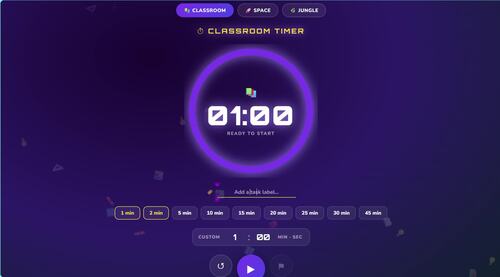 Classroom Countdown Timer | Interactive Digital Tool | 3 Animated Themes