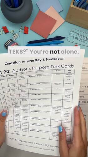 STAAR Short Story Reading Task Cards Passages Comprehension Questions ...