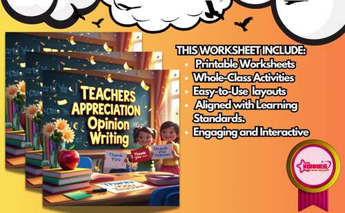Teachers Appreciation Week Prompt Writing Activities 2nd,3rd,4th,5th ...