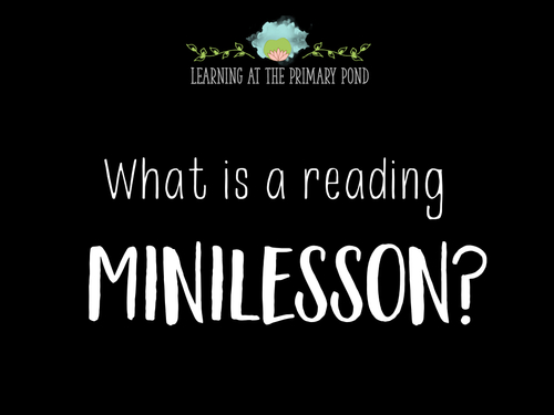 Preview of What Is A Reading Minilesson?