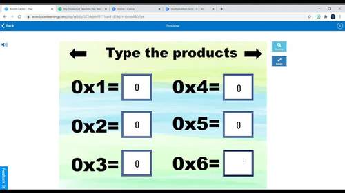 Multiplication Fact Practice Boom Cards | 3rd Grade Math