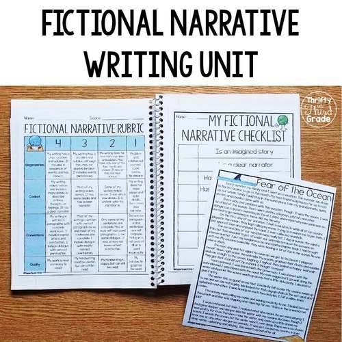 fictional narrative writing 4th grade