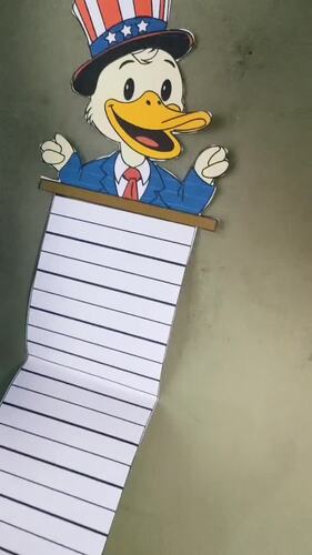 Duck for President Crafts Flipbook Minibook Flag Day Election Day Activitie