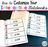 How to Customize Your Interactive Notebooks Video Tutorial
