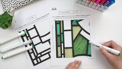 Stained Glass Collaborative Posters BUNDLE | Seasonal Classroom Decor
