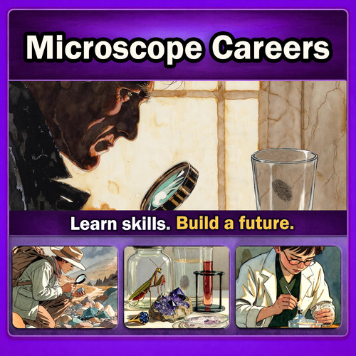 Preview of Careers That Use a Microscope – Interactive STEM Lesson