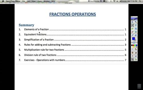 Preview of Video Review of Operations with Fractions