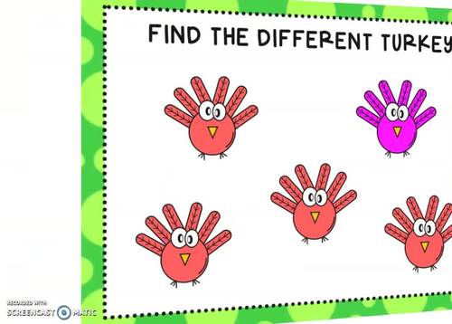 Find the Different Boom Cards™ Distance Learning Basic Concepts