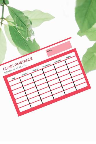 CLASS TIMETABLE by Maryam Yahaya Bello | TPT