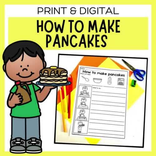 How To Make Pancakes Sequencing Worksheets And Digital Slideshow Tpt