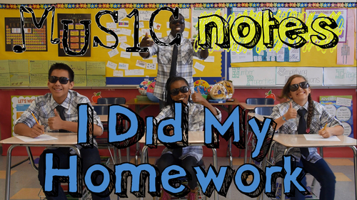 Preview of I Did My Homework Song