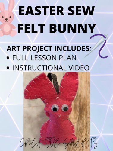 Preview of Felt Easter Bunny