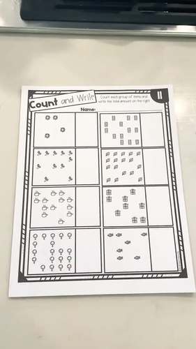 Counting Items to 20 | Kindergarten Math Worksheets | Kinder ...