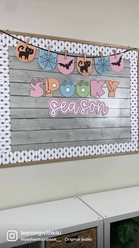 Halloween Bulletin Board Kit | Retro Theme by Learning with Kiki