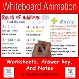 Addition Rules: Whiteboard Animation Packet