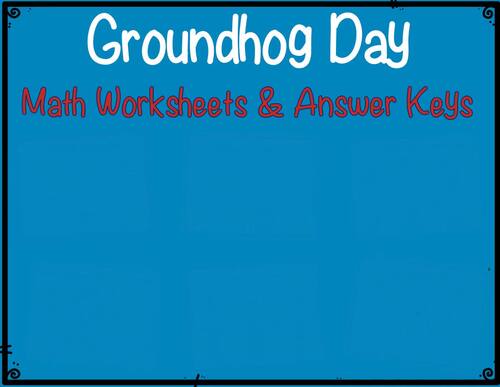 Groundhog Day Themed First Grade ELA and Math Worksheets | TPT
