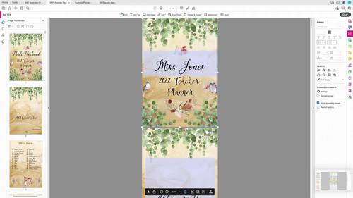 Australian Wildlife 2022 Teacher Planner by Teach Elite | TPT