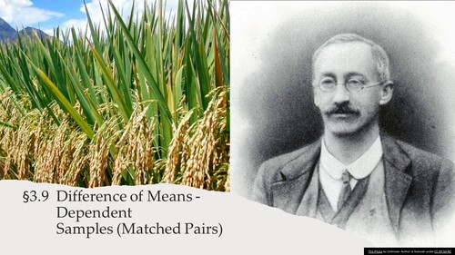 Preview of 3.9 Difference of Means - Dependent Samples (Matched Pairs)