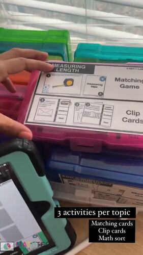 2nd Grade Math Centers Task Cards Bundle | Games | Math Spiral Review Activities