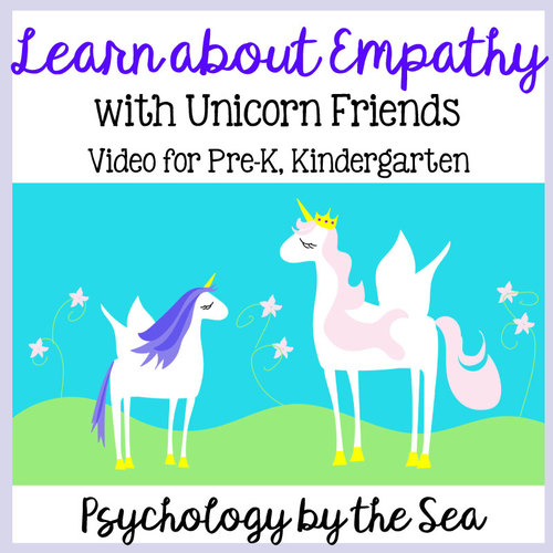 Preview of Learn about Empathy with Unicorn Friends, Social Emotional Awareness Video