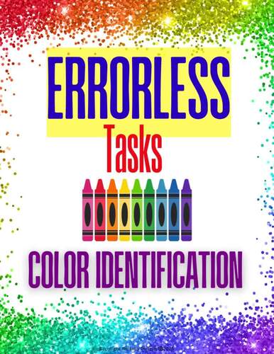 Color Recognition and Sorting Errorless Activities – File Folders ...