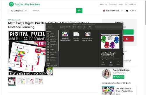 Lines and Angles Digital Puzzles {4.G.1} 4th Grade Math Review Puzzle ...