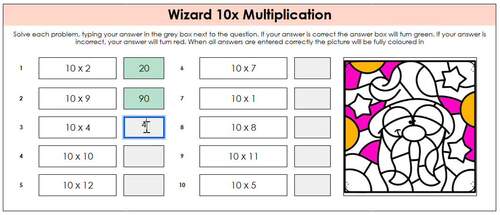 Single Digit Multiplication Fact Fluency | Multiplication Times Tables ...