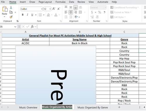 143 PE Songs!! Physical Education Music Playlist For Middle School ...