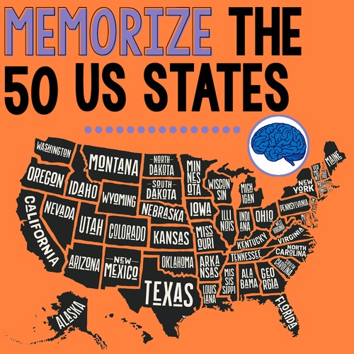 Preview of US Geography: Memorize & Research the 50 US States and Capitals (Google Slides)