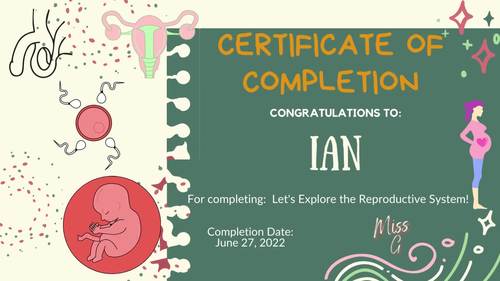 14 Student Certificate of Completions: Downloadable/Printable ...
