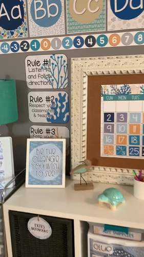 Ocean Class Decor Bundle by Hanging with Mrs Hulsey | TPT