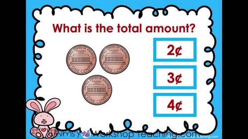 Google Slides Math Money Coin Values Totals Digital Activities Distance Learning