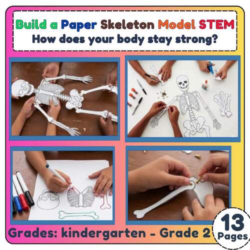 Build a Paper Skeleton Model STEM | Human Body and Skeletal System ...