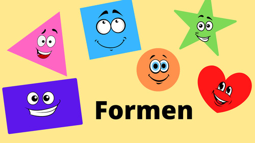 Preview of German Shapes for Beginners – Video + Worksheet | A1 | No Prep