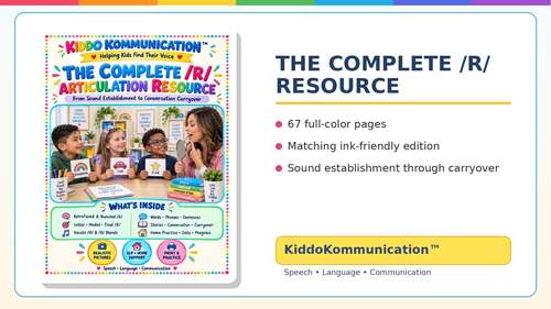 THE COMPLETE /R/ ARTICULATION RESOURCE | RETROFLEX & BUNCHED R | VOCALIC R