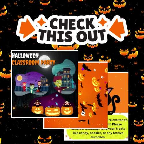 Halloween Class Party by Pink Elephant Enrichment Learning | TPT