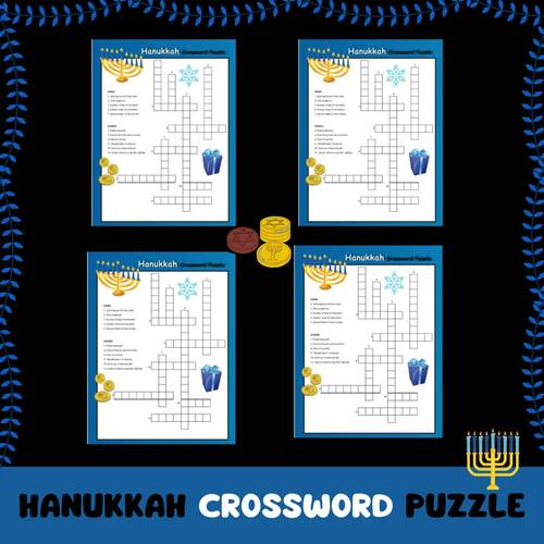 Hanukkah Crossword Puzzle Puzzle2024 by ARINAS ACADEMY TPT