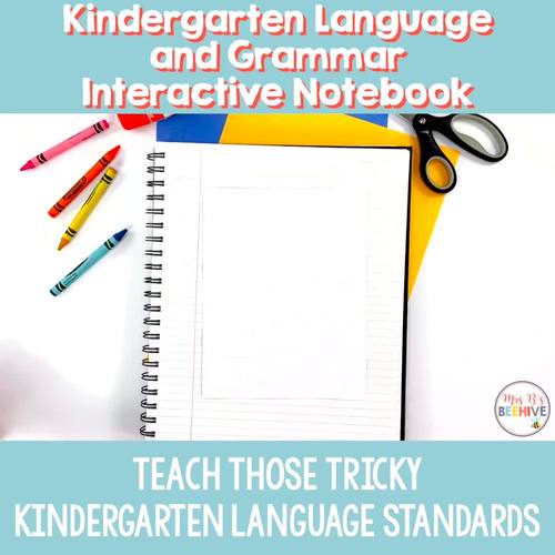 Interactive Language and Grammar Notebook for Kindergarten | TPT