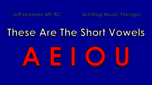 Preview of Speech Therapy Song & Video - These Are The Short Vowels