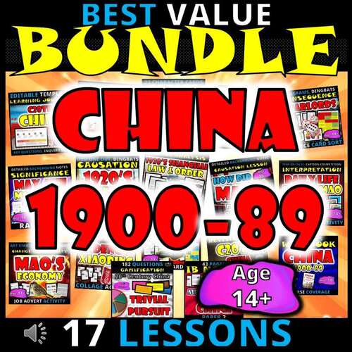 China 1900-89 - 17 Products by Dan's History Highway | TPT