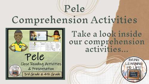 Pelé Close Reading Passage & Comprehension Activities | 3rd–4th Grade